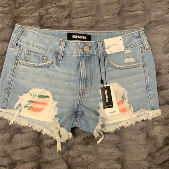 Express Pants - EXPRESS! NWT! Distressed Denim Cut Offs!